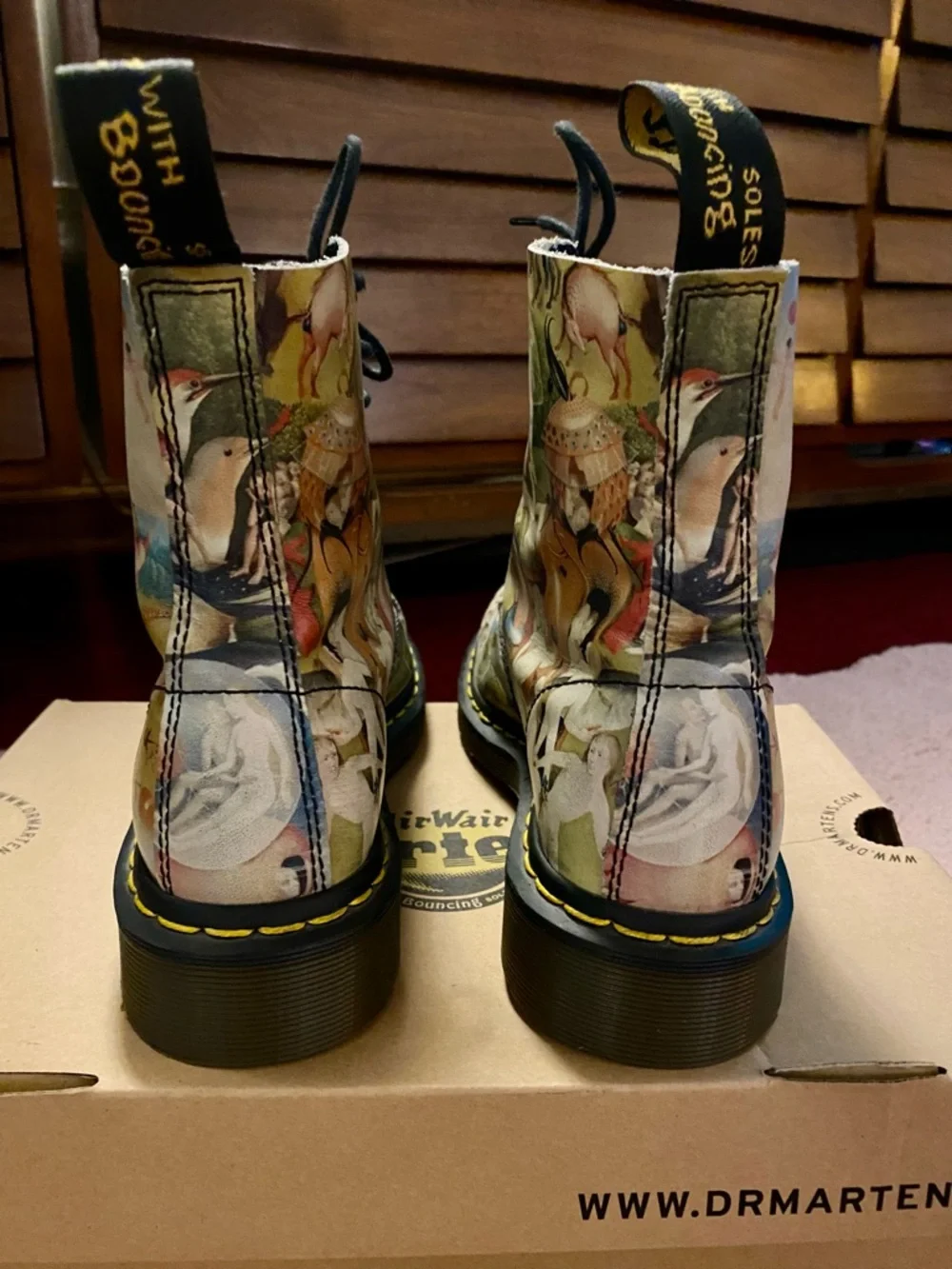 Dr. Martens Pascal Heaven Printed Lace-Up Boots - Rare - Picture 4 of 5